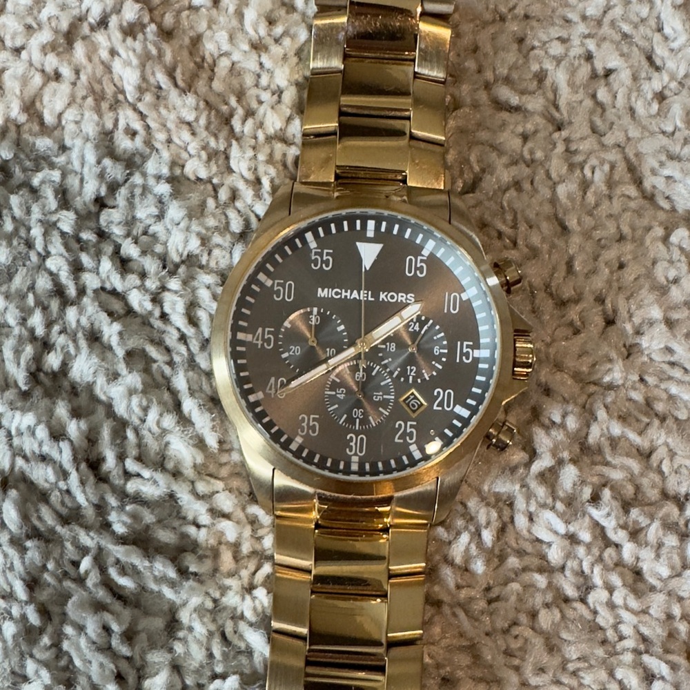 Michael Kors Gold Chronograph Watch